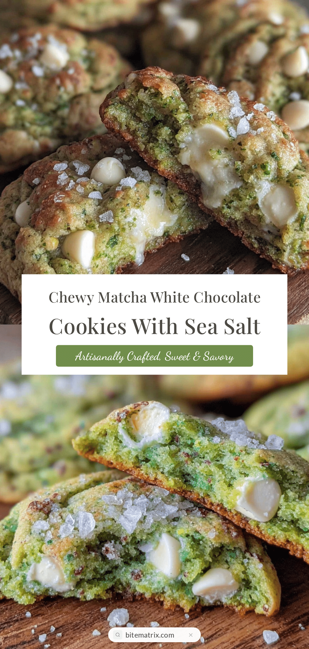 chewy matcha white chocolate chip cookies recipe