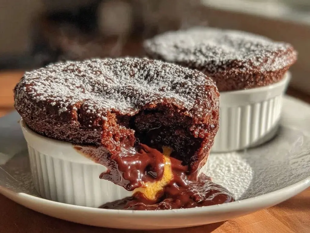 chocolate soufflé for two - featured image