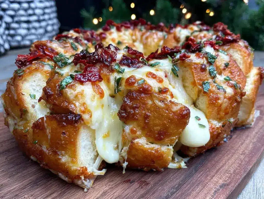 christmas tree pull apart bread - featured image