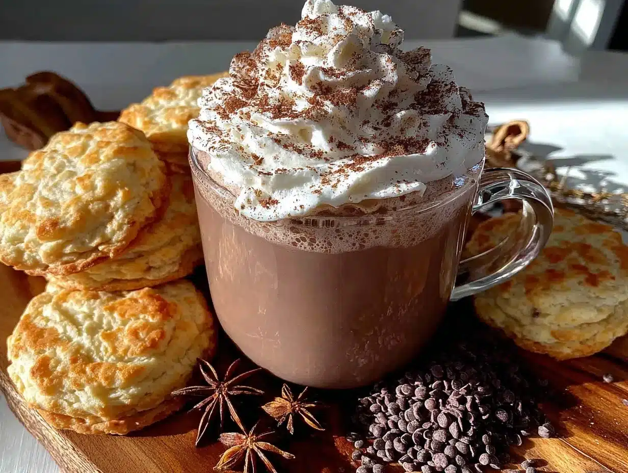 cozy hygge hot cocoa board preparation steps