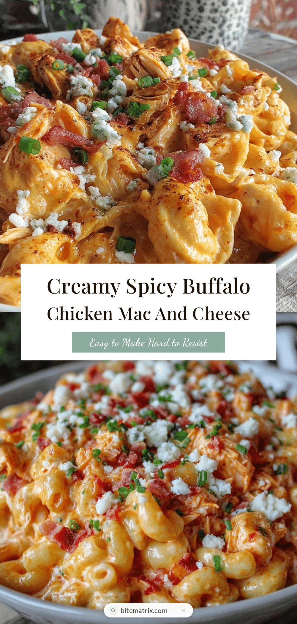 creamy buffalo chicken mac and cheese recipe