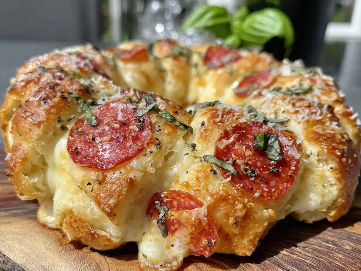 crescent roll pizza ring preparation steps