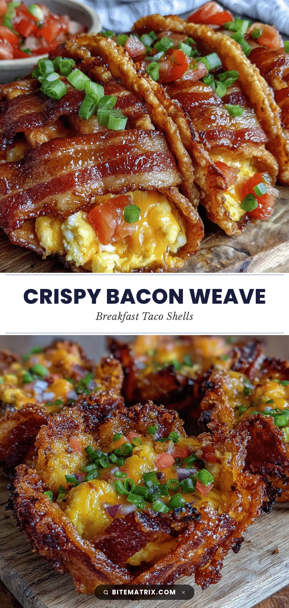 crispy bacon weave breakfast taco shells recipe
