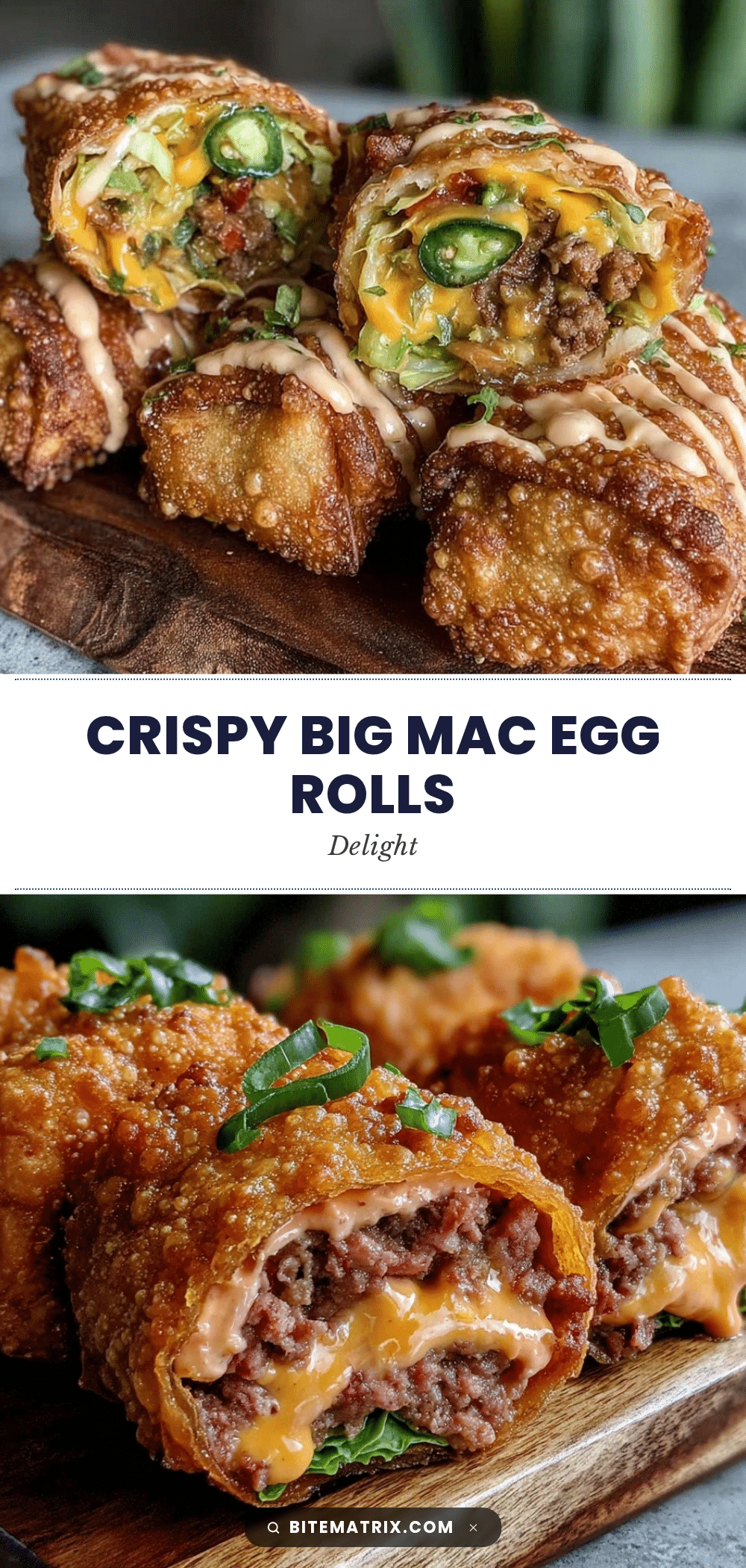 crispy big mac egg rolls recipe