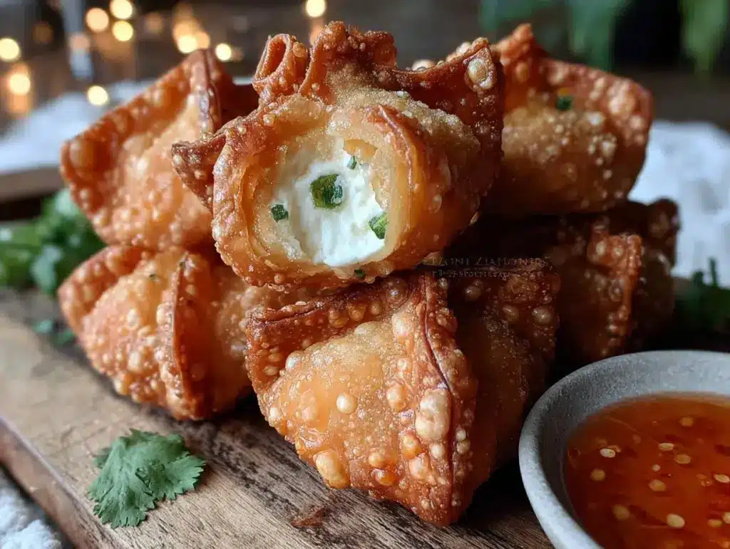 crispy cream cheese rangoon - featured image
