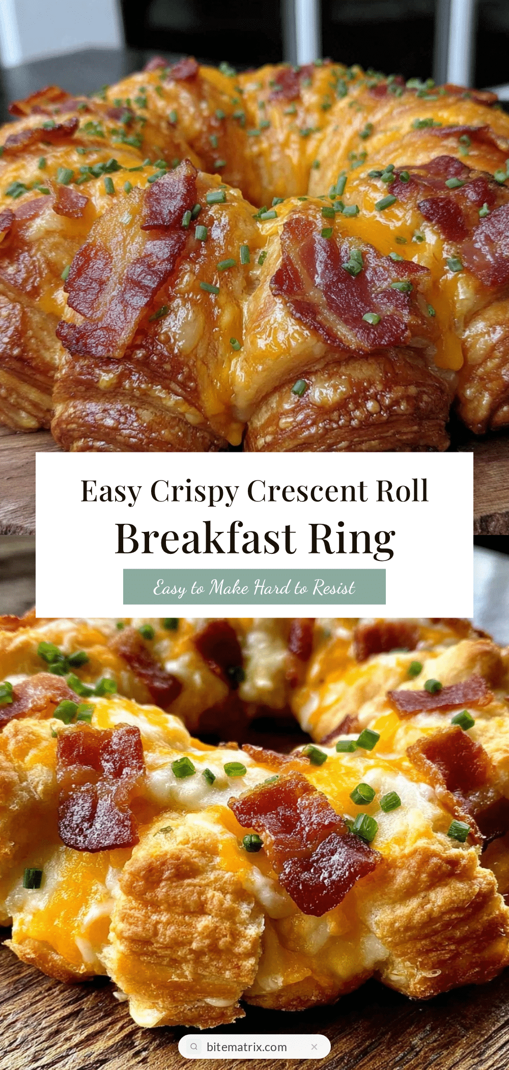 crispy crescent roll breakfast ring recipe