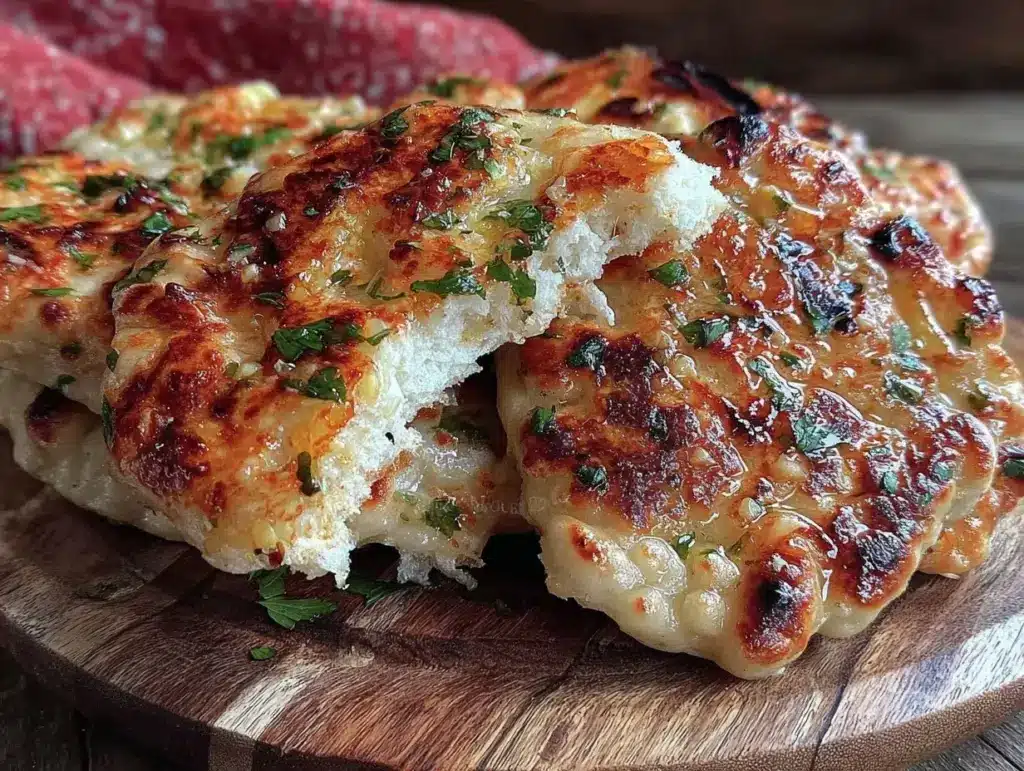 crispy grilled naan flatbread - featured image