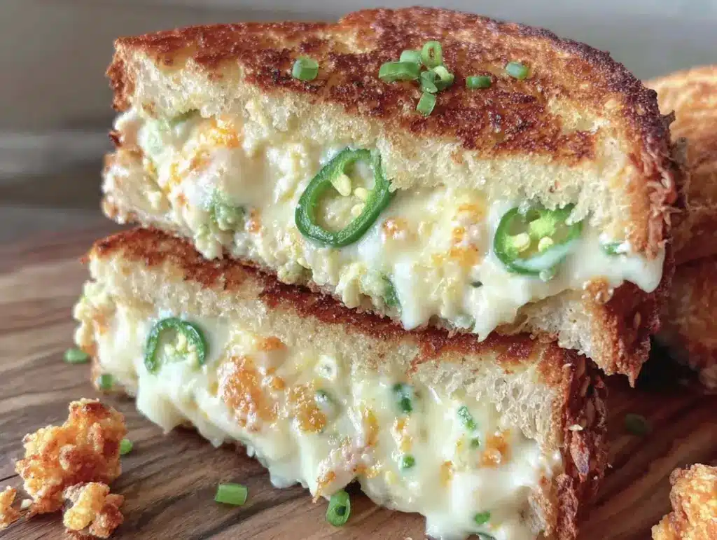 crispy jalapeño popper grilled cheese - featured image