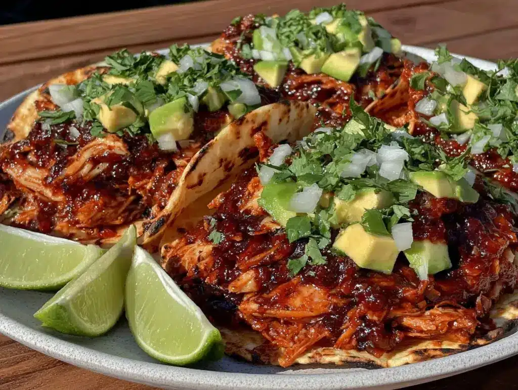 dump and go crockpot chicken tacos - featured image