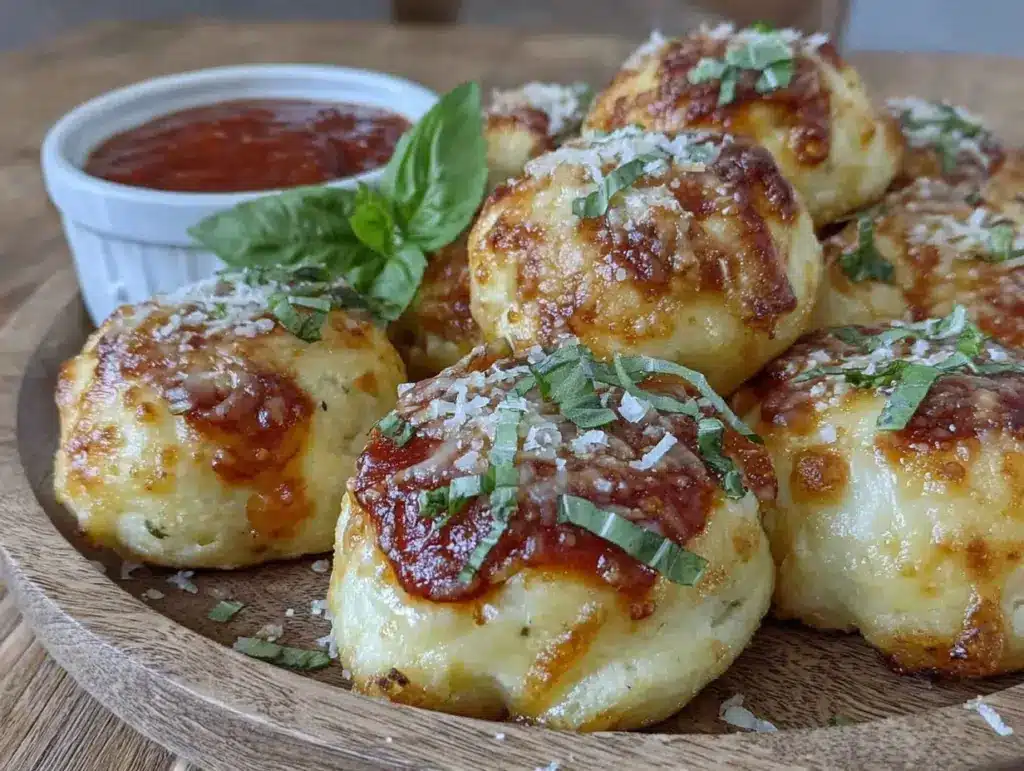 easy cheesy biscuit dough pizza bites - featured image