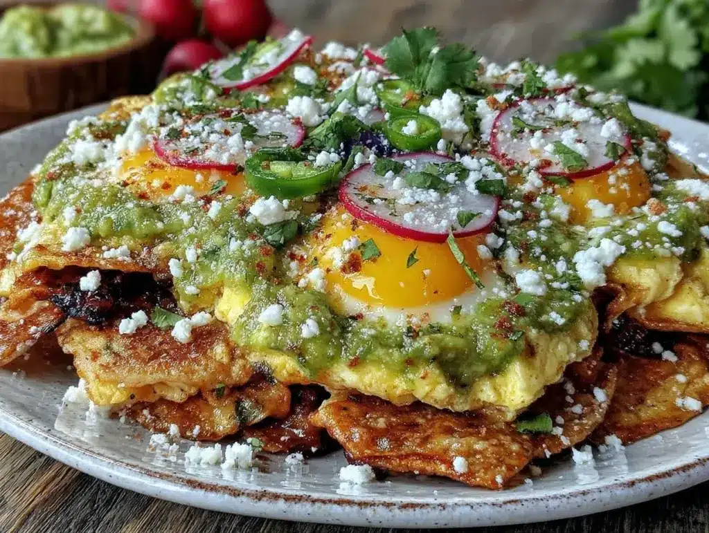 easy crispy breakfast chilaquiles - featured image