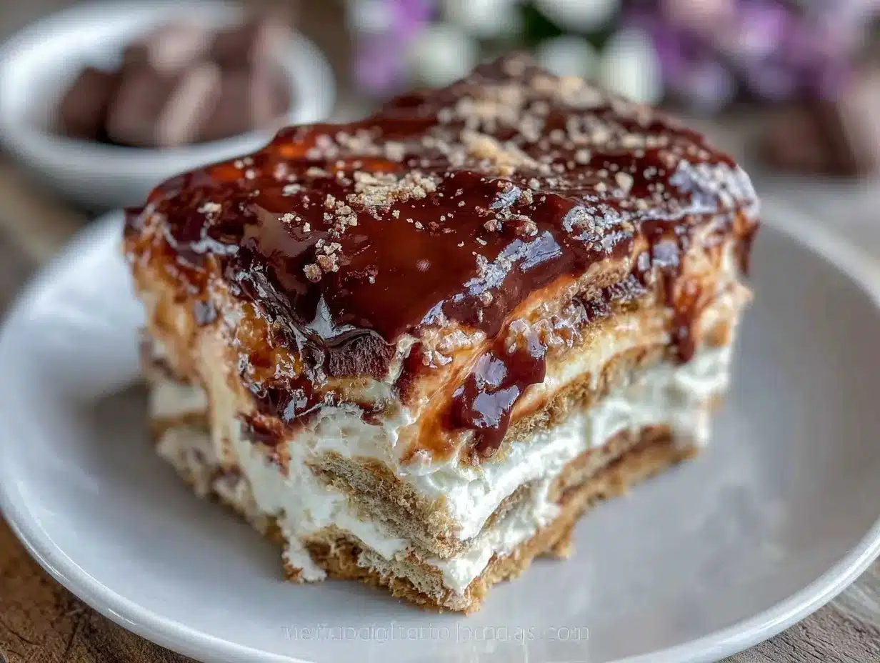 Easy No Bake Eclair Cake preparation steps