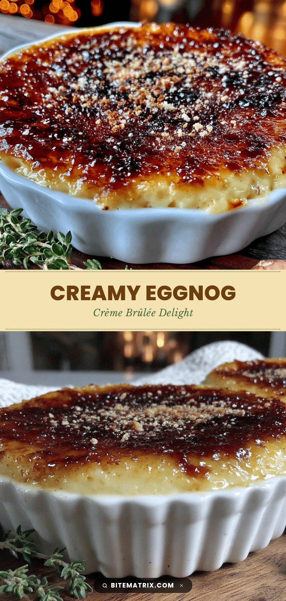 eggnog crème brûlée recipe