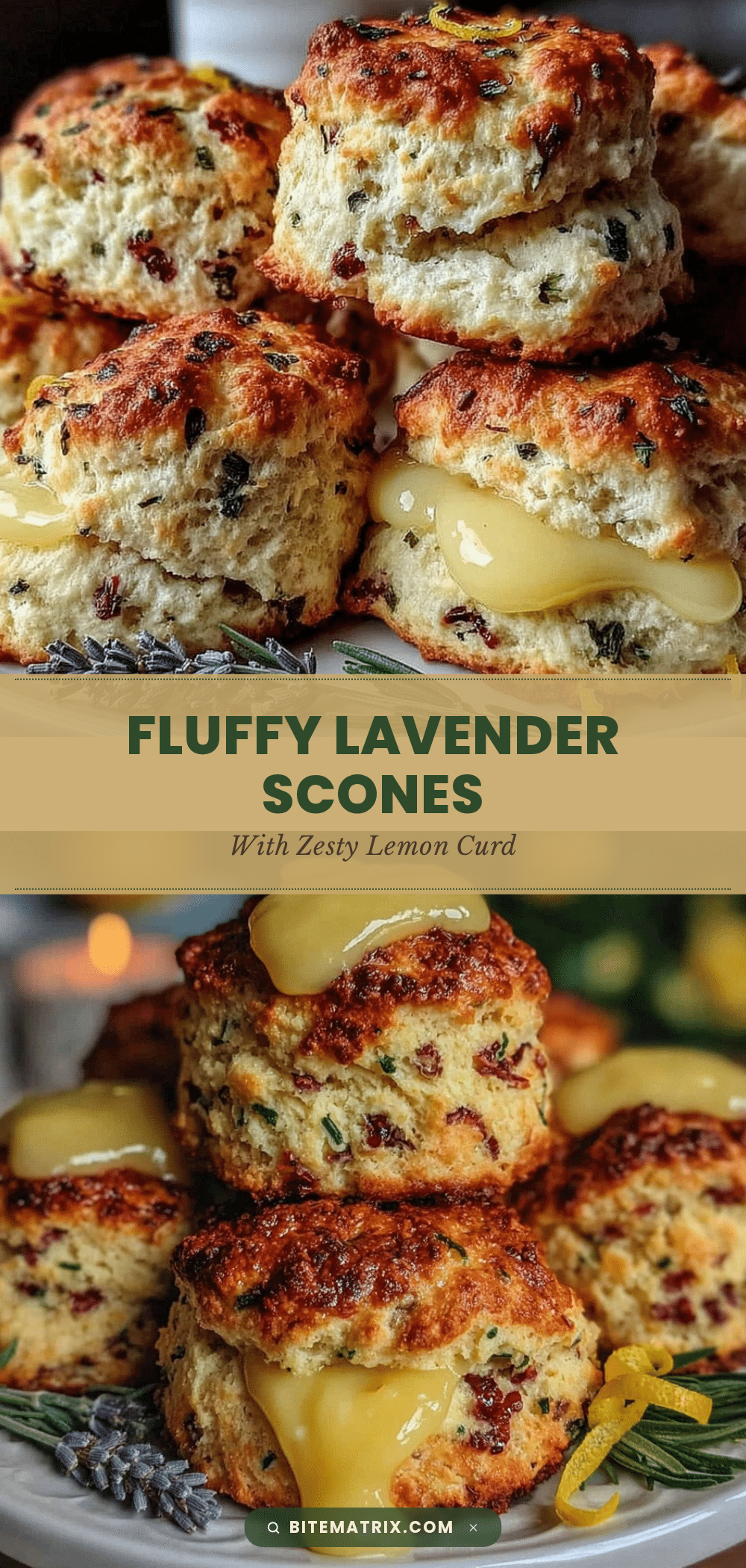 fluffy lavender scone tower recipe