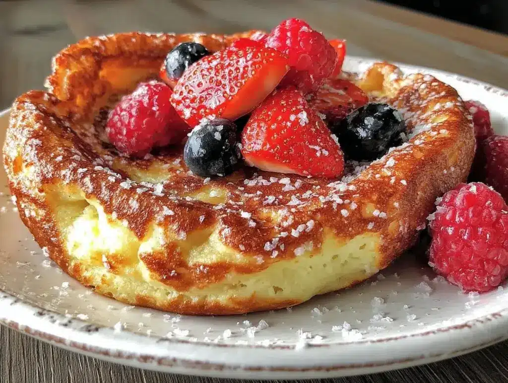 Fluffy Puffed Dutch Baby Pancake - featured image