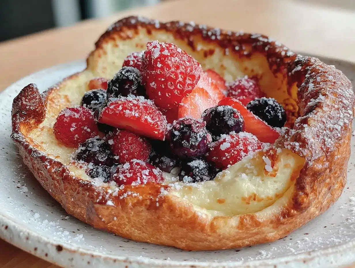 Fluffy Puffed Dutch Baby Pancake preparation steps