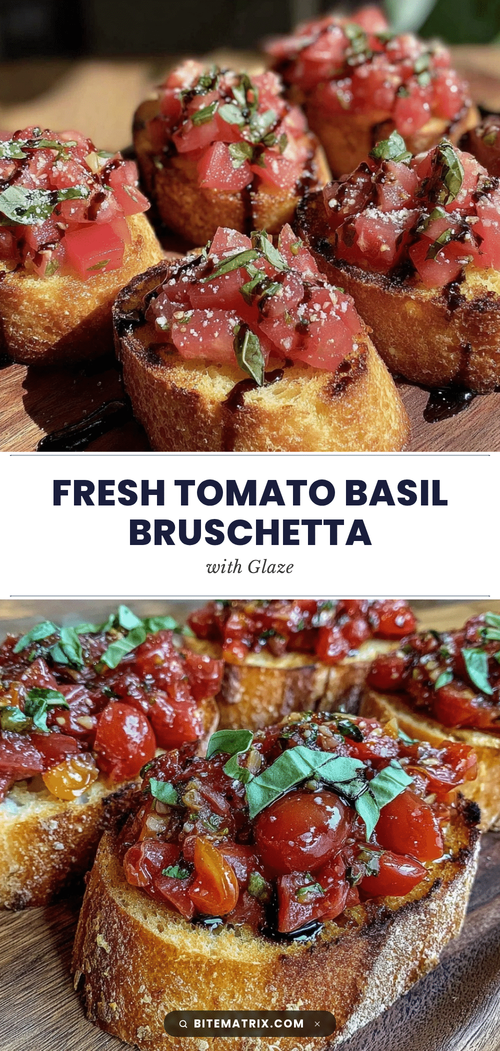 Fresh Classic Tomato Basil Bruschetta recipe