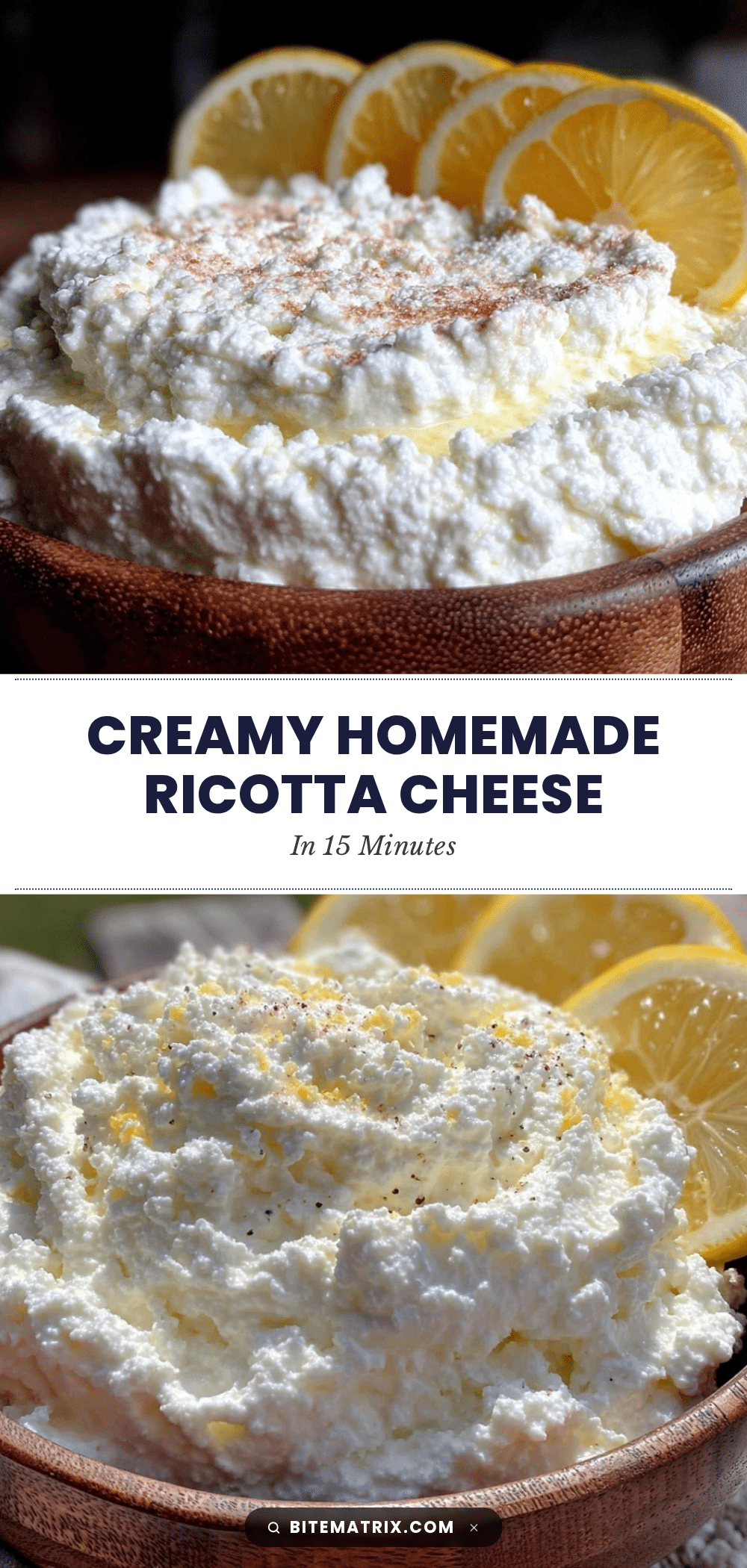 fresh homemade ricotta cheese recipe