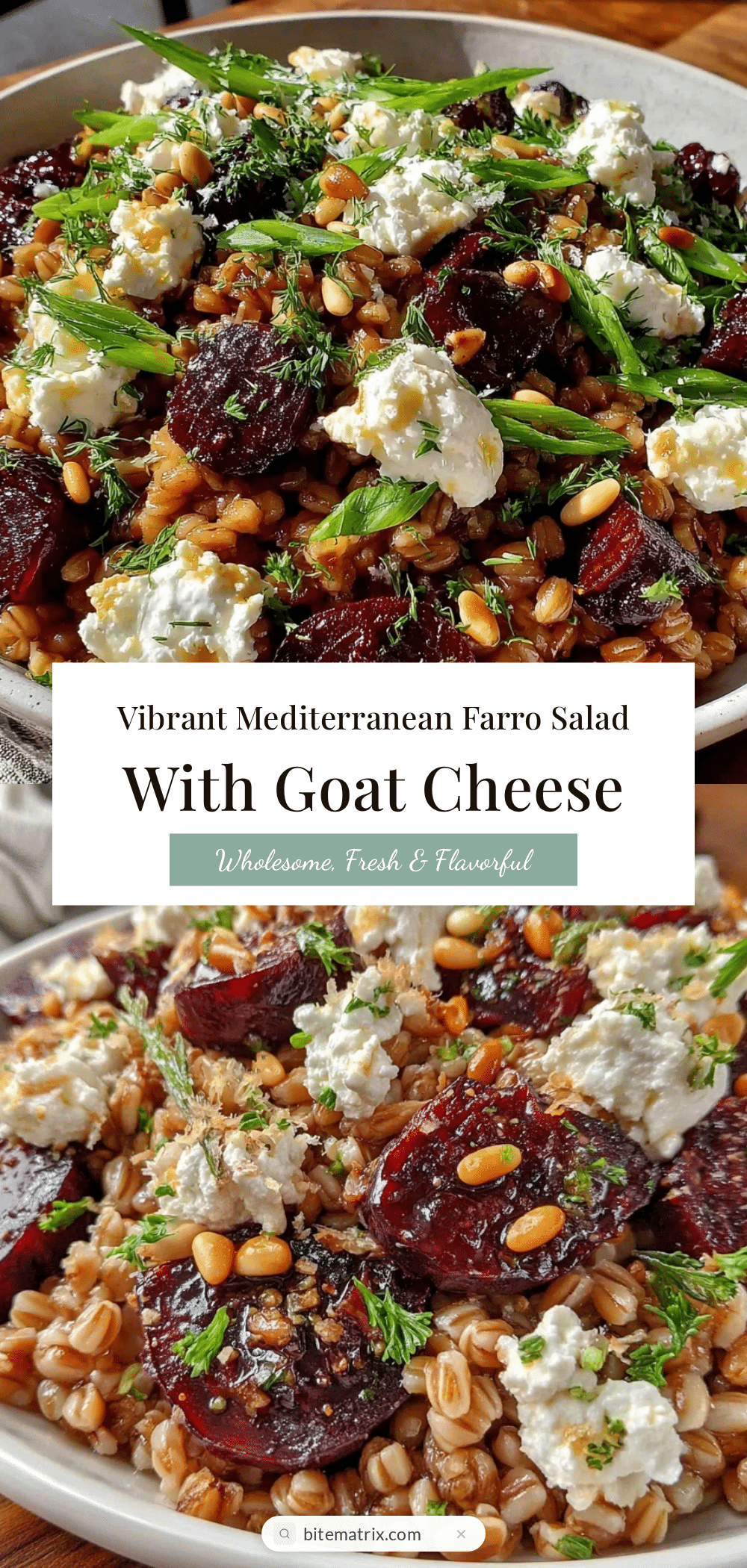 fresh mediterranean farro salad recipe
