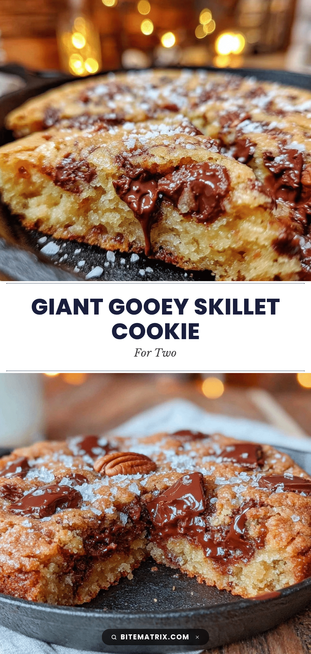 gooey giant skillet cookie for two recipe