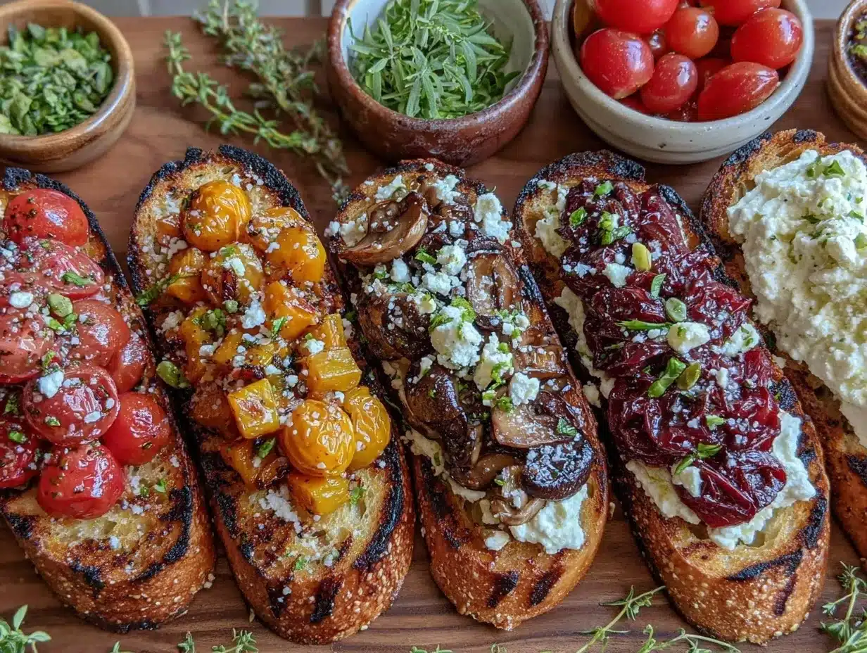 grilled bruschetta bar preparation steps