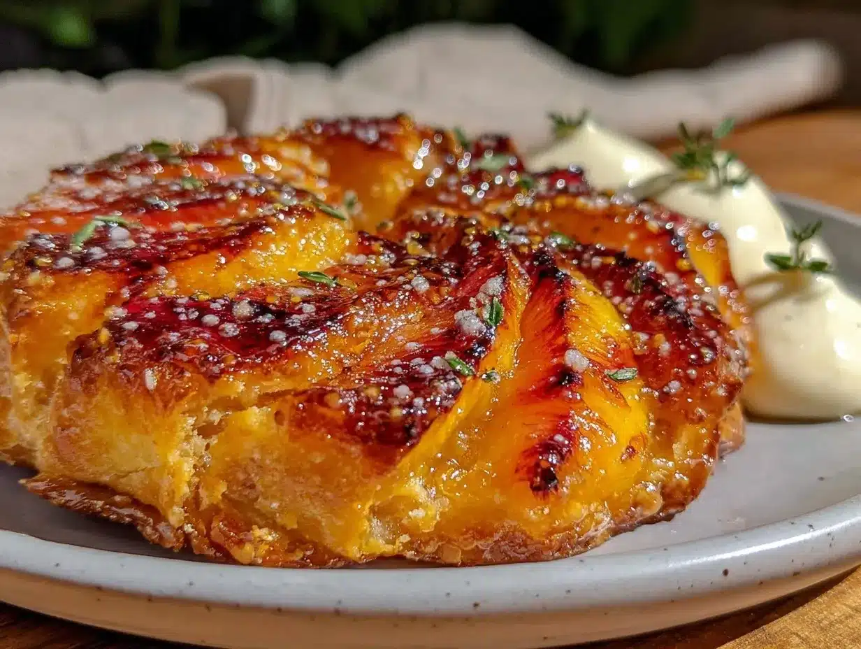 grilled peach galette preparation steps