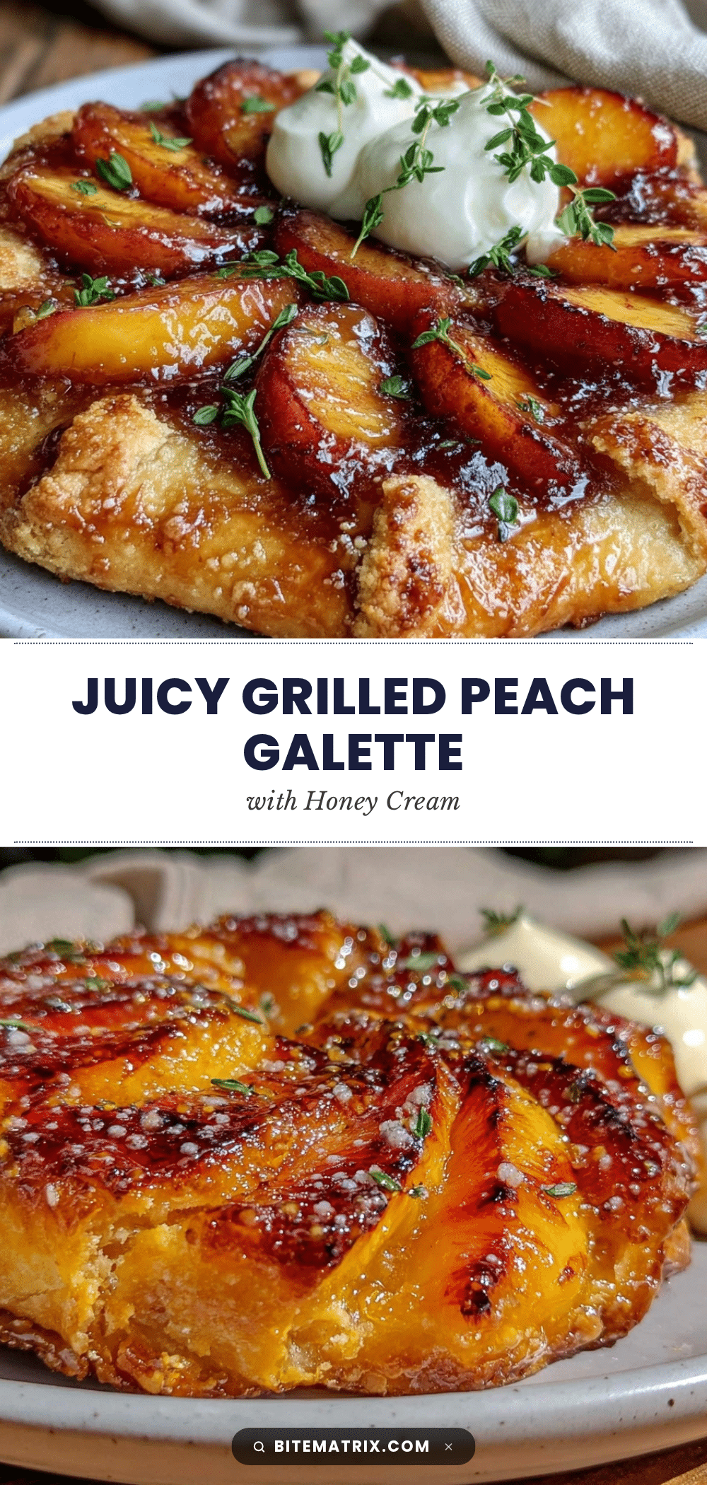 grilled peach galette recipe