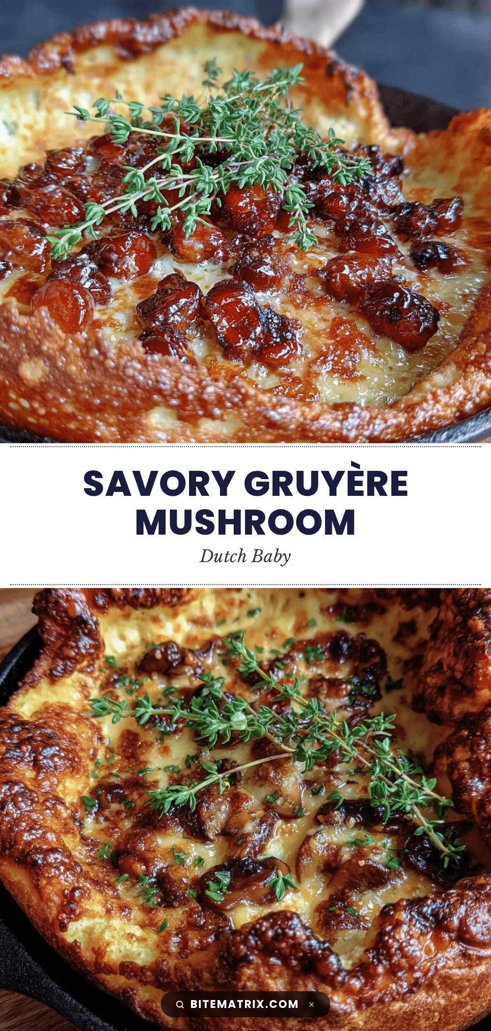 Gruyère mushroom Dutch baby recipe recipe