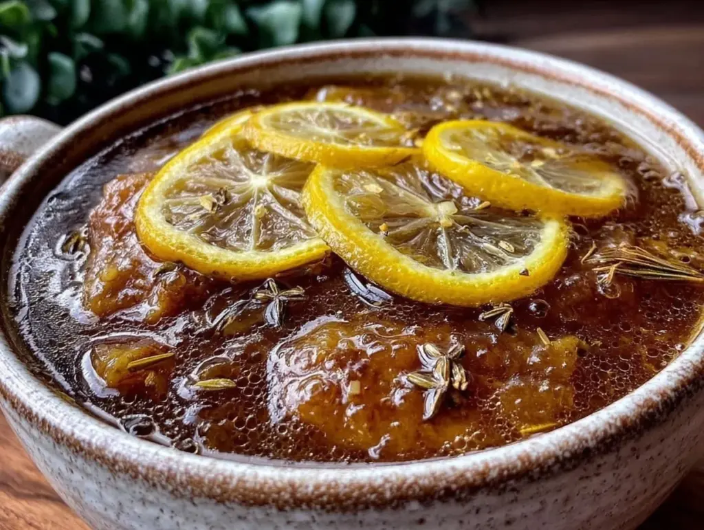 healing slow cooker bone broth - featured image