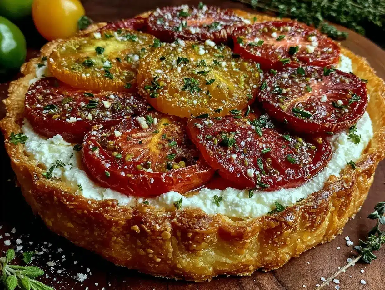 heirloom tomato tart preparation steps