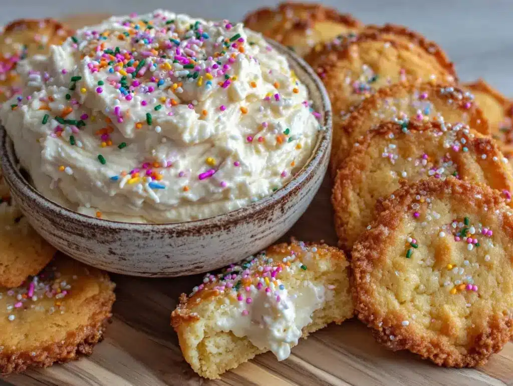 homemade Dunkaroos dip and cookies recipe - featured image