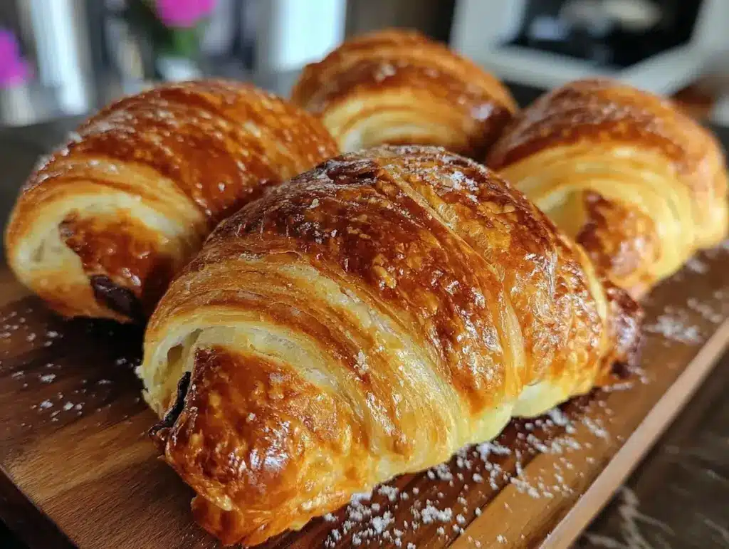 homemade pain au chocolat recipe - featured image