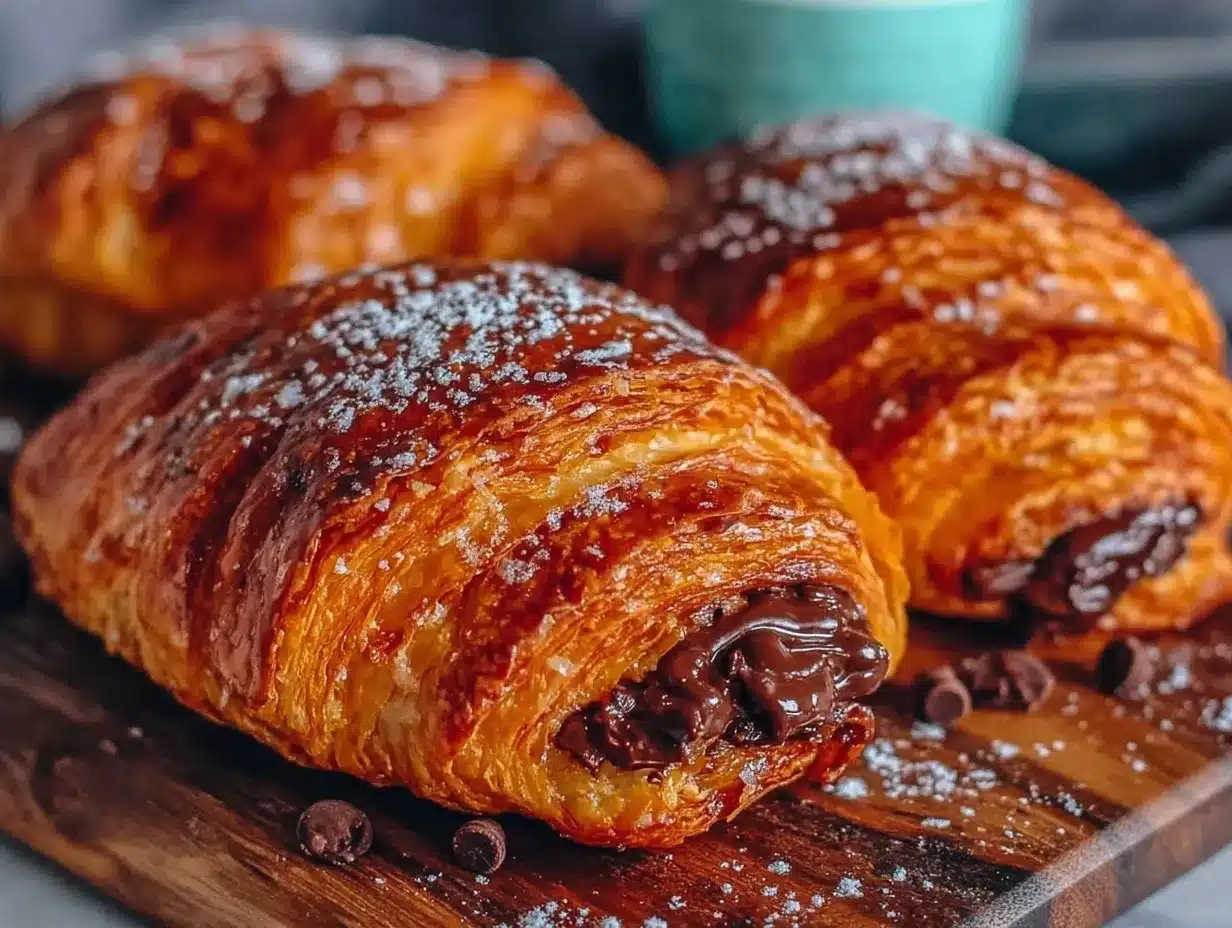 homemade pain au chocolat recipe preparation steps