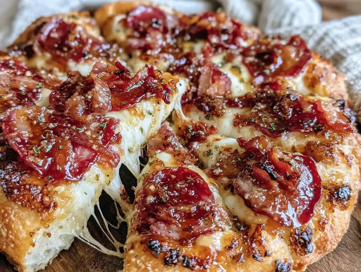 hot honey pepperoni pizza preparation steps