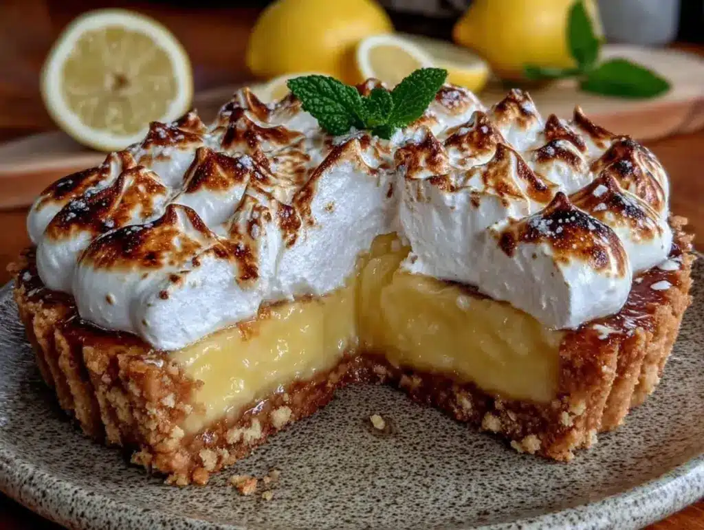 lemon curd tart - featured image
