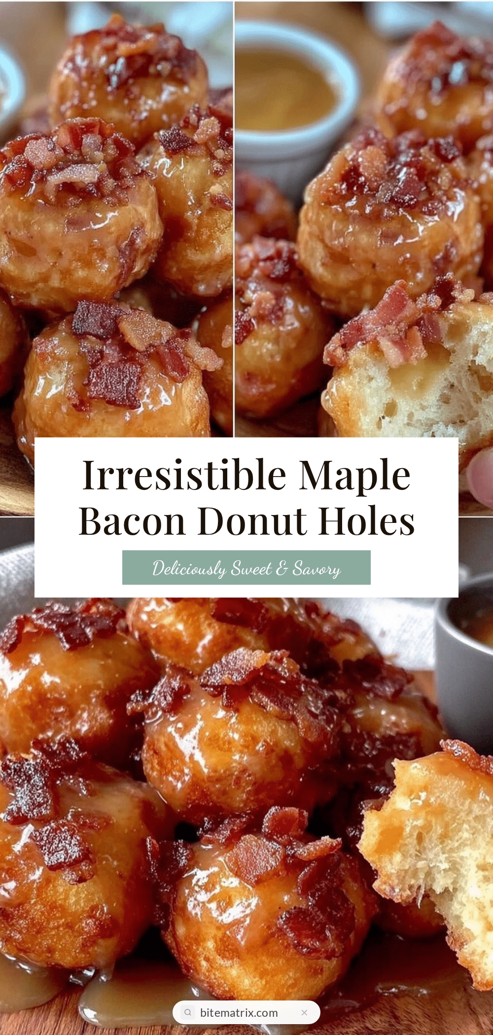 maple bacon donut holes recipe