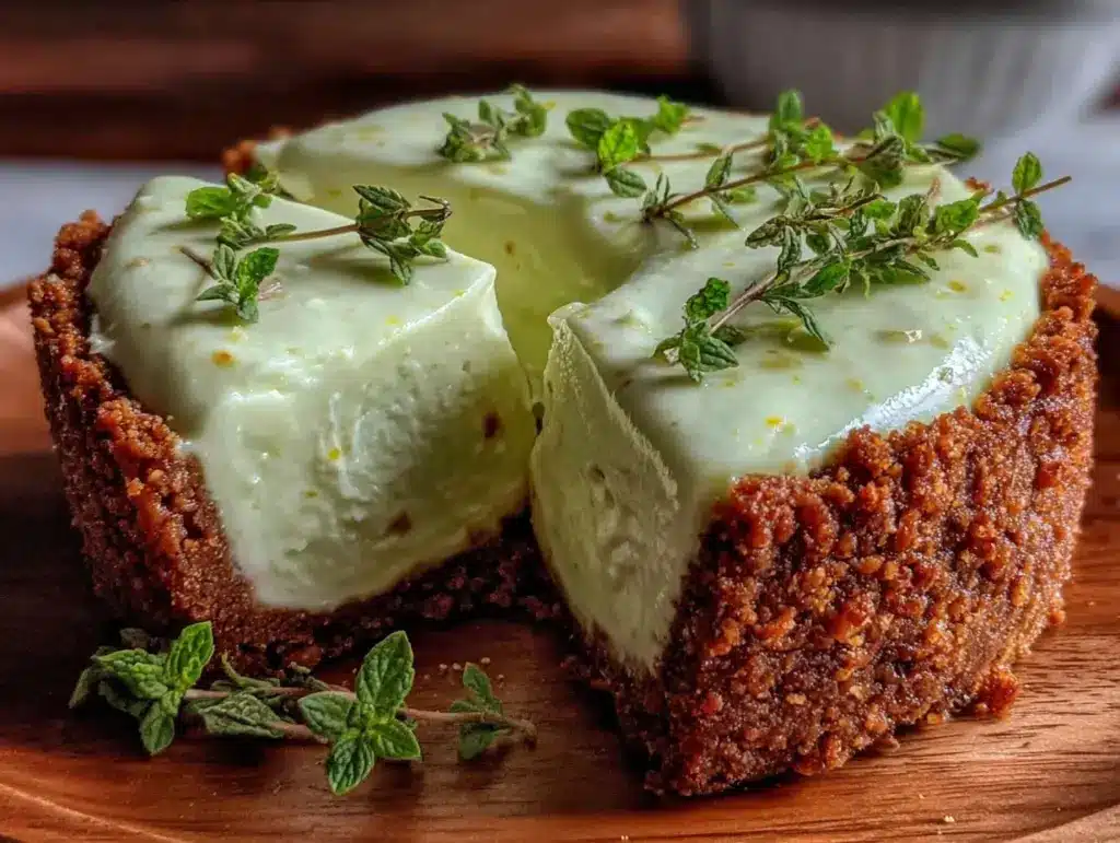 mint julep frozen pie - featured image