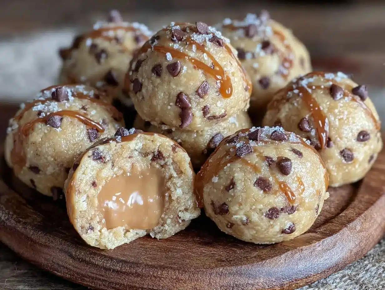 no bake cookie dough bites preparation steps
