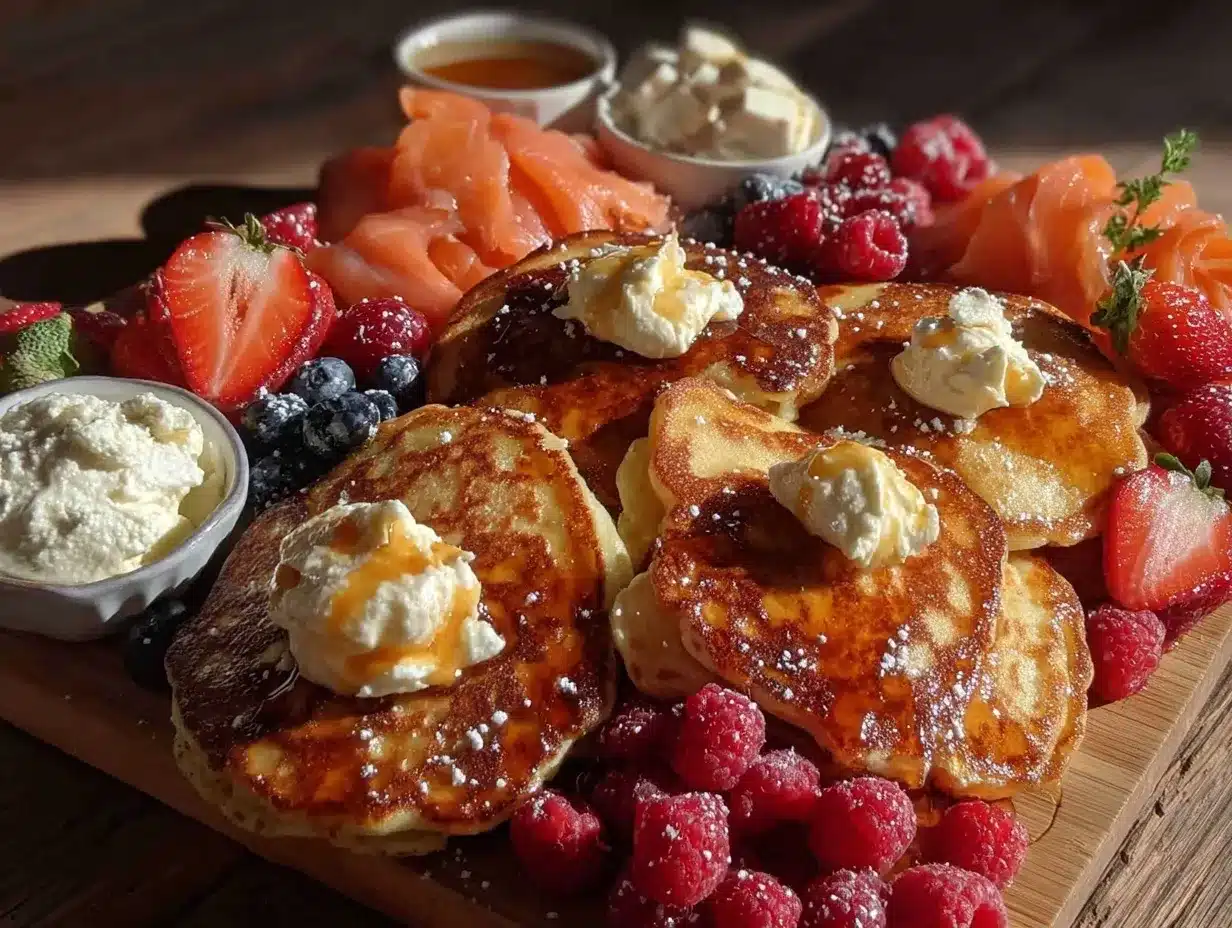 pancake charcuterie board preparation steps