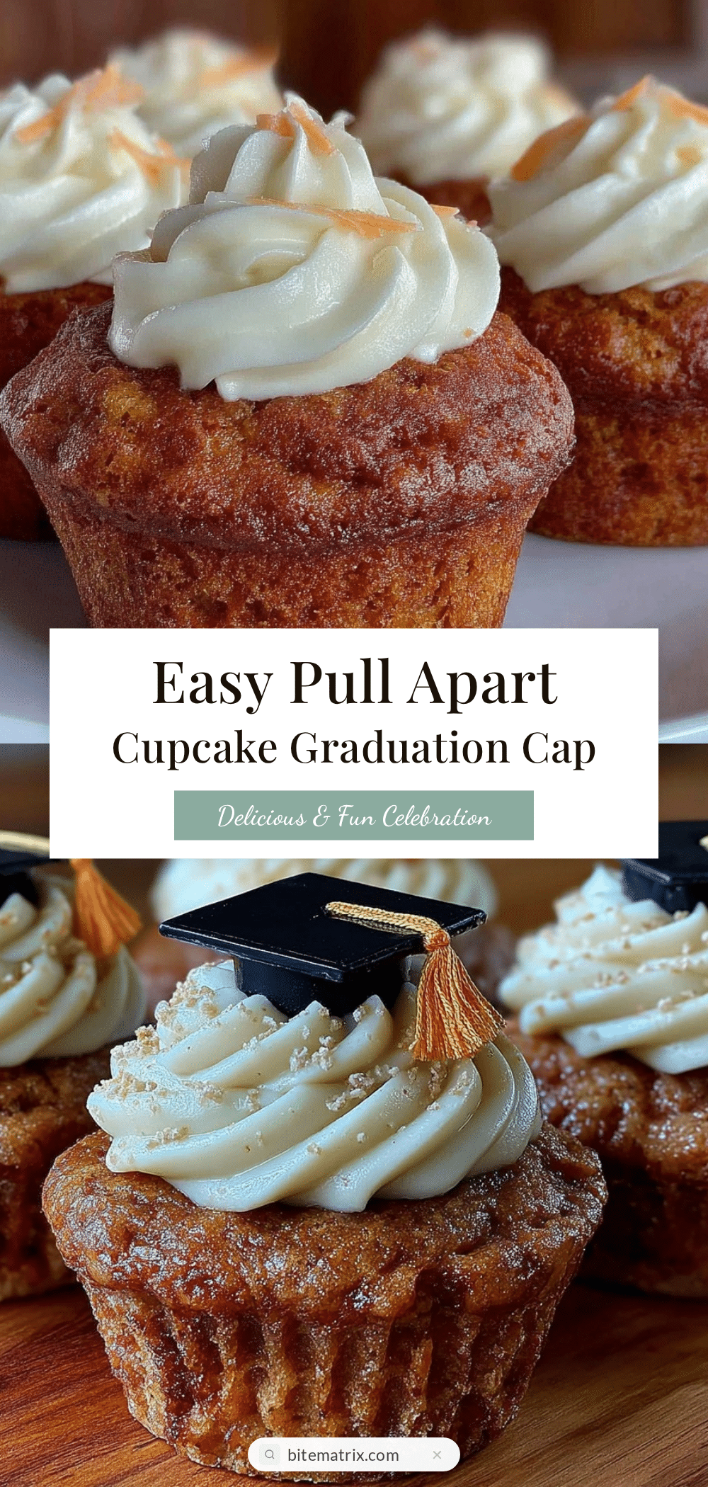 pull apart cupcake graduation cap recipe