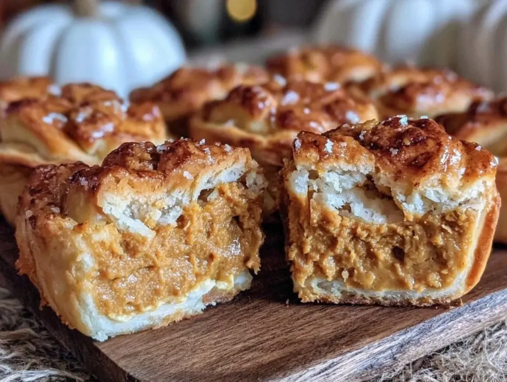 pumpkin pie crescent roll bites - featured image
