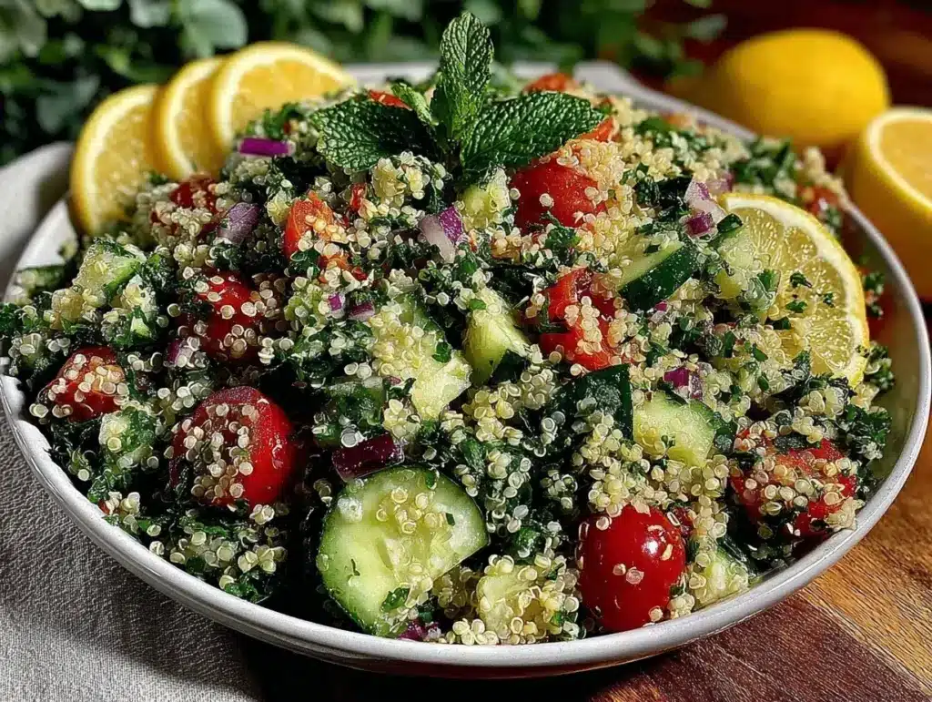 quinoa tabbouleh salad - featured image
