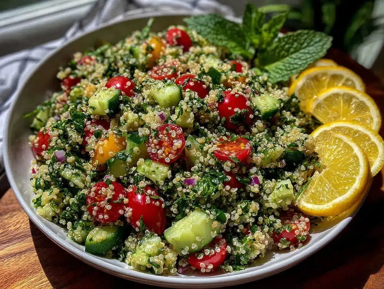 quinoa tabbouleh salad preparation steps