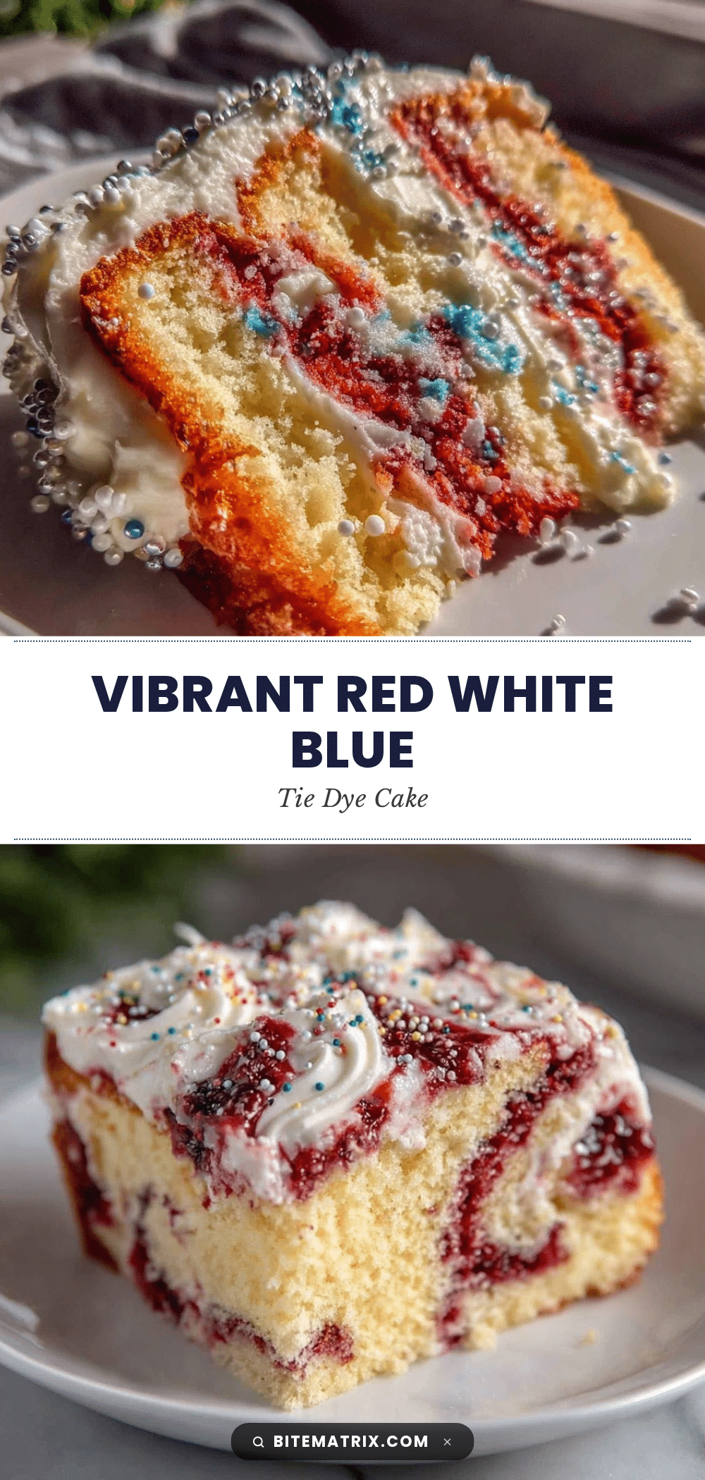 red white blue tie dye cake recipe