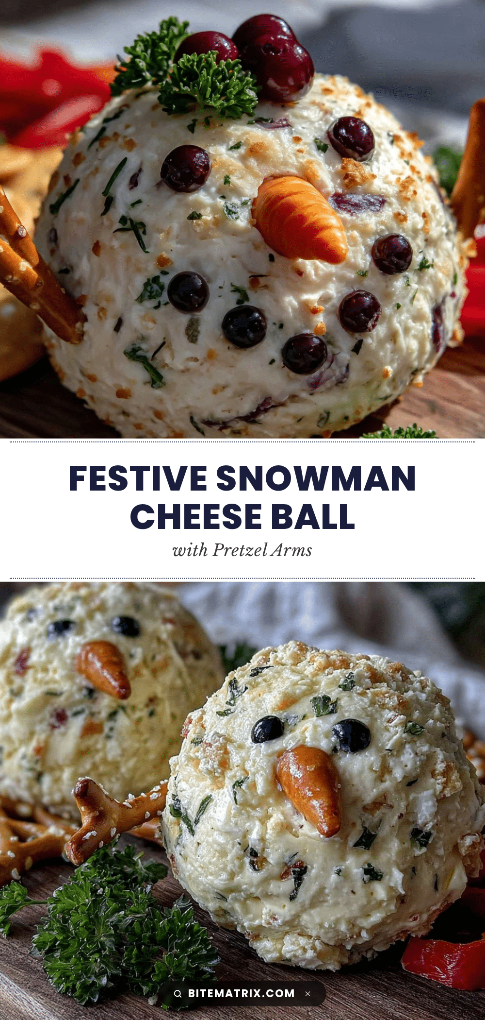 snowman cheese ball recipe recipe