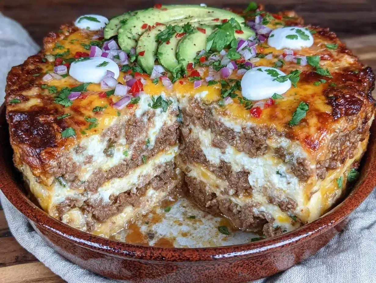 taco lasagna preparation steps