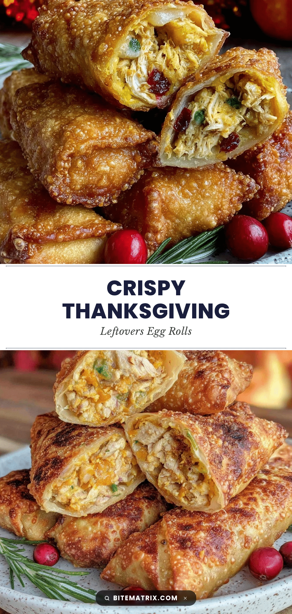 Thanksgiving leftovers egg rolls recipe