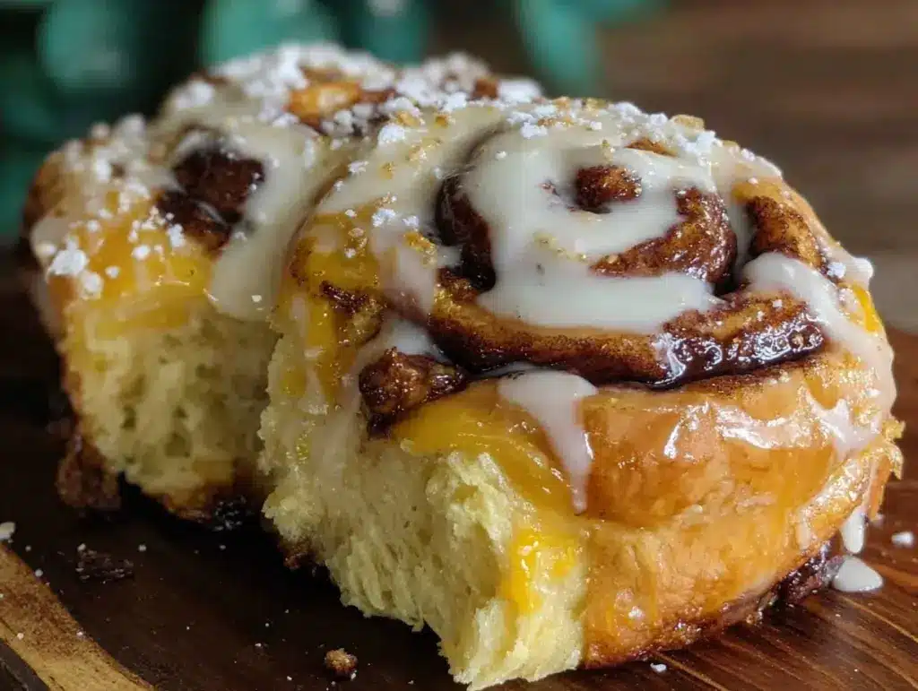 ultimate gooey giant cinnamon roll - featured image