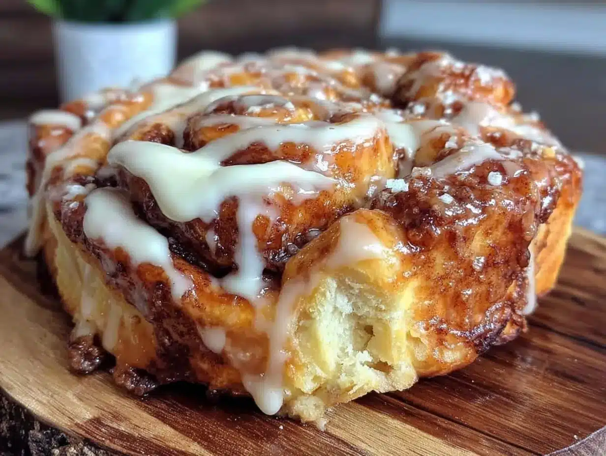 ultimate gooey giant cinnamon roll preparation steps