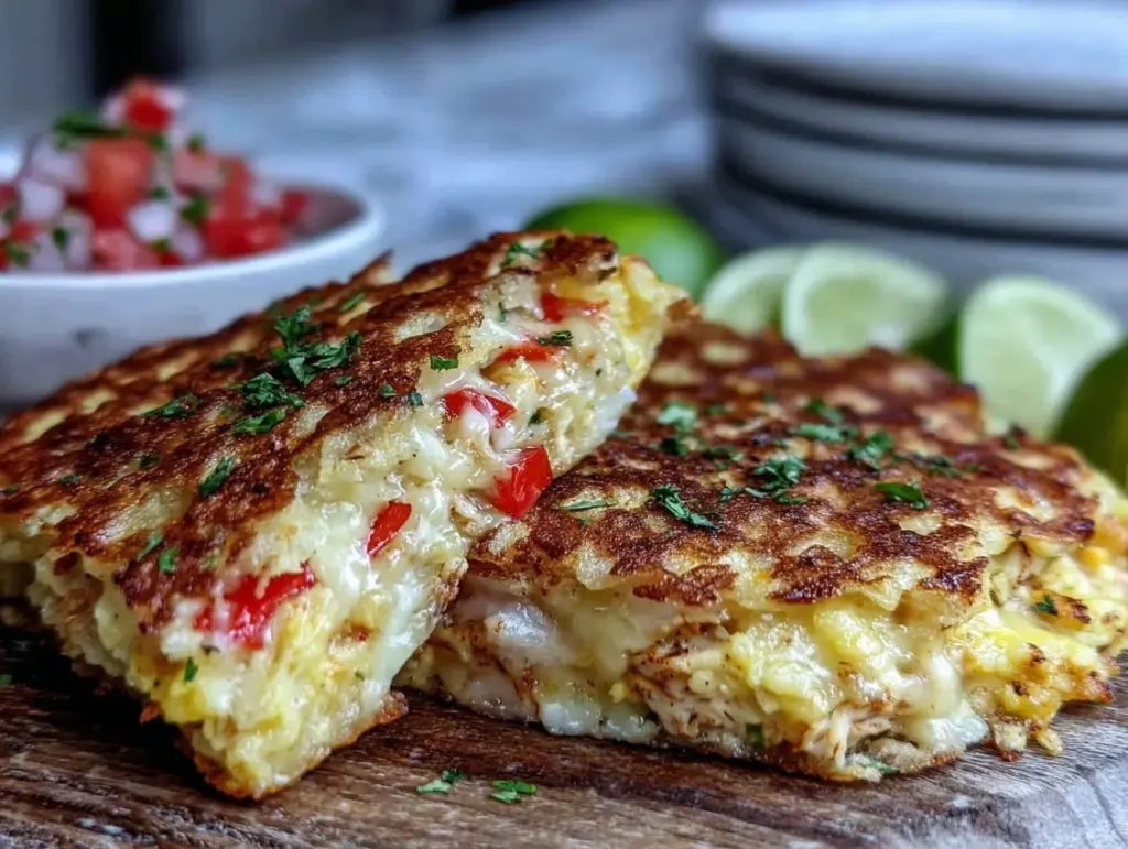 waffle iron quesadilla - featured image